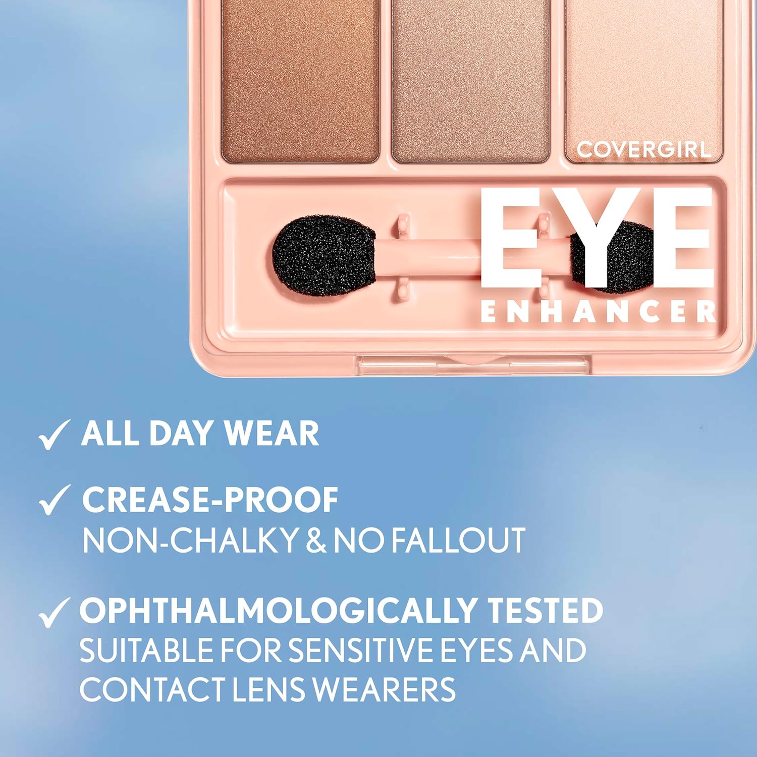 COVERGIRL - Eye Enhancers 4-Kit Eyeshadow, silky, sheer formula, double ended applicator, 100% Cruelty-free - Image 5