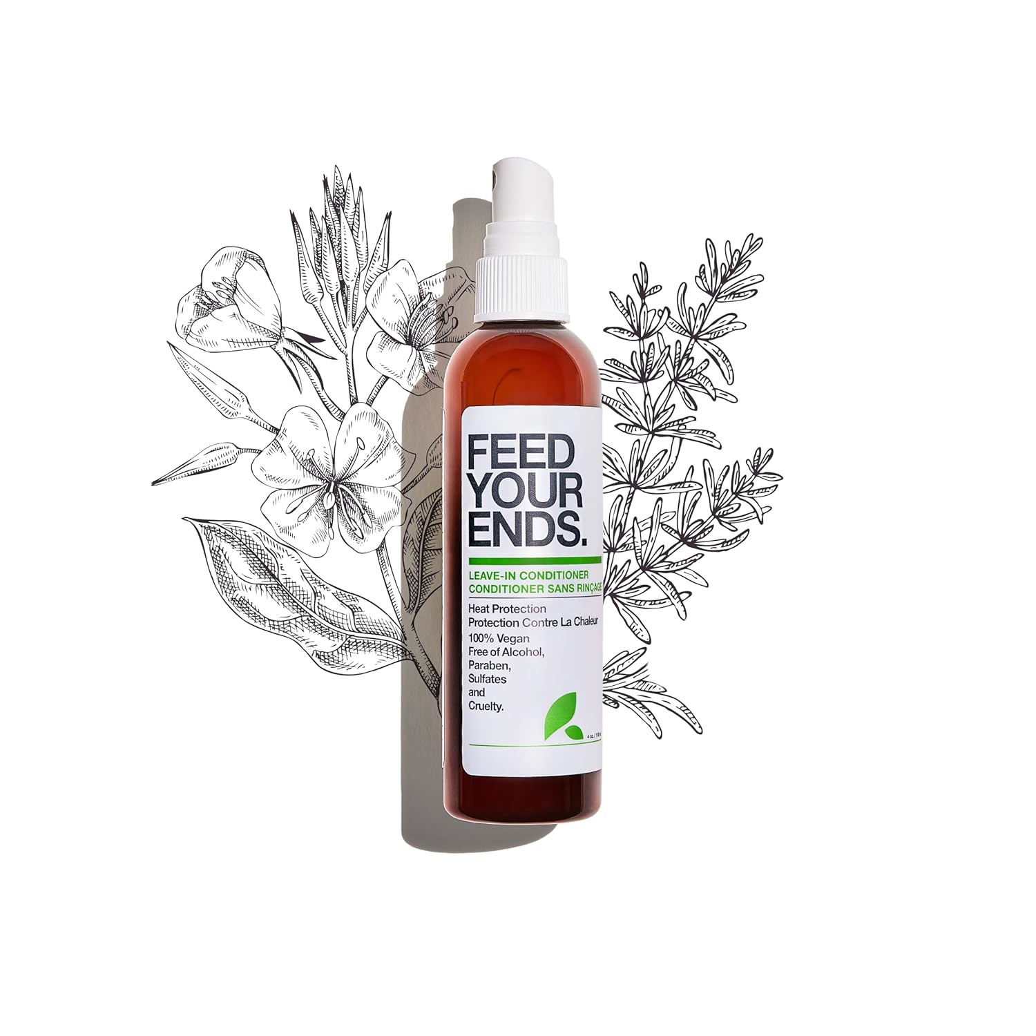 Yarok - Feed Your Ends Leave In Conditioner - Moisturize, Detangle & Protect - Hydrating & Nourishing - For Shiny, Smooth, Soft Hair - 100% Vegan - Gluten, Sulfate, Paraben & Cruelty Free - 8oz