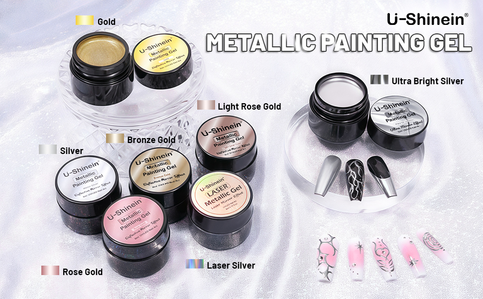 8ml Metallic Painting Gel