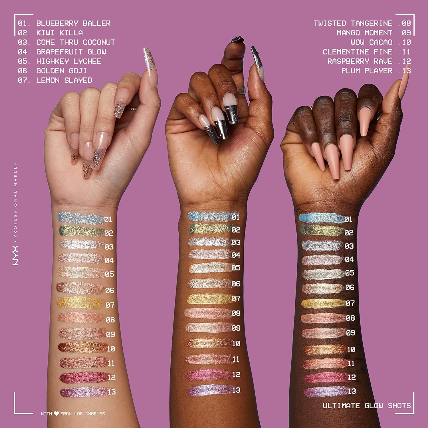 NYX PROFESSIONAL MAKEUP Ultimate Glow Shots, Liquid Eyeshadow, Long-Lasting Shimmer Eye Shadow with Vitamin C - Come Thru Coconut - Image 5