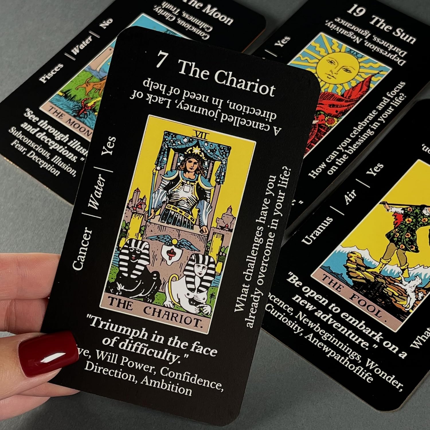 CRAFTERIAN Learning Tarot, Tarot Cards for Beginners with Meanings on Them, Keywords - Image 5