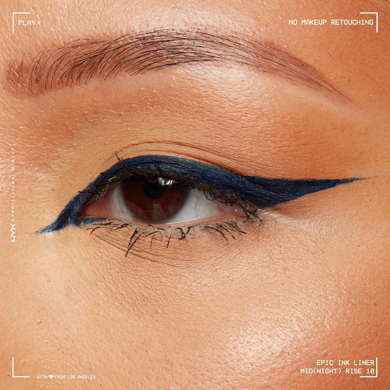 NYX PROFESSIONAL MAKEUP Epic Ink Liner, Waterproof Matte Liquid Eyeliner with Vegan Formula - Mid Night Rise (Deep Navy) - Image 4