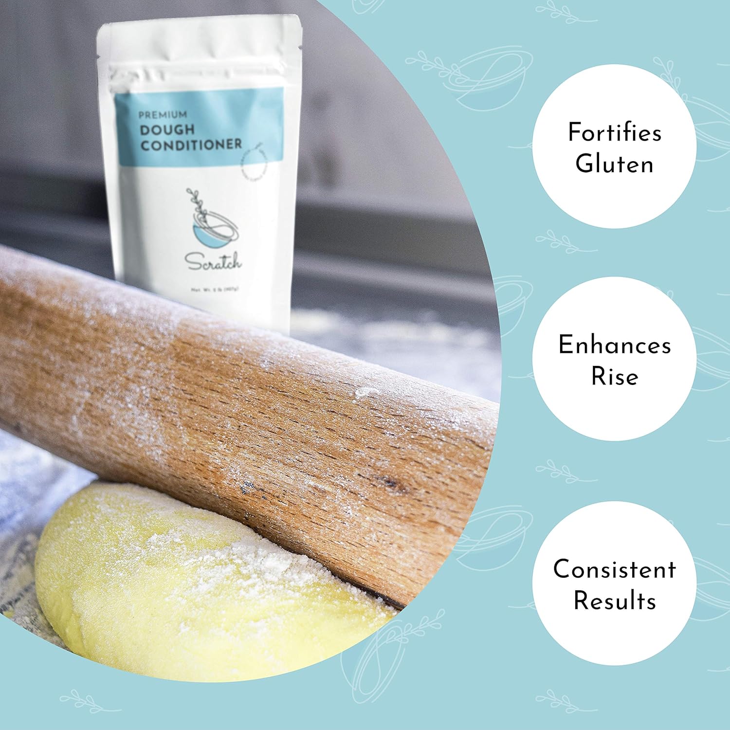 Scratch Premium Dough Conditioner - (10 oz) All Grain Bread Improver For Making Dough - Dough Enhancer for Bread to Improve Texture and Longer Lasting Bread - Image 5
