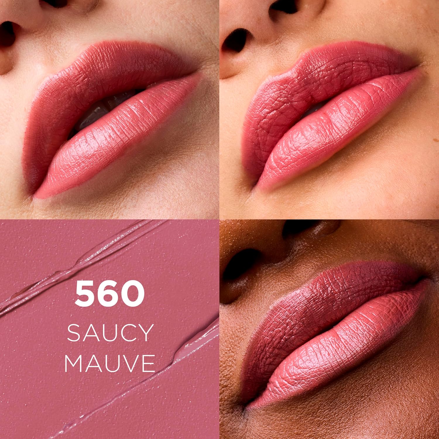 L’Oréal Paris Colour Riche Original Creamy, Hydrating Satin Lipstick with Argan Oil and Vitamin E, Saucy Mauve , 1 Count - Image 2
