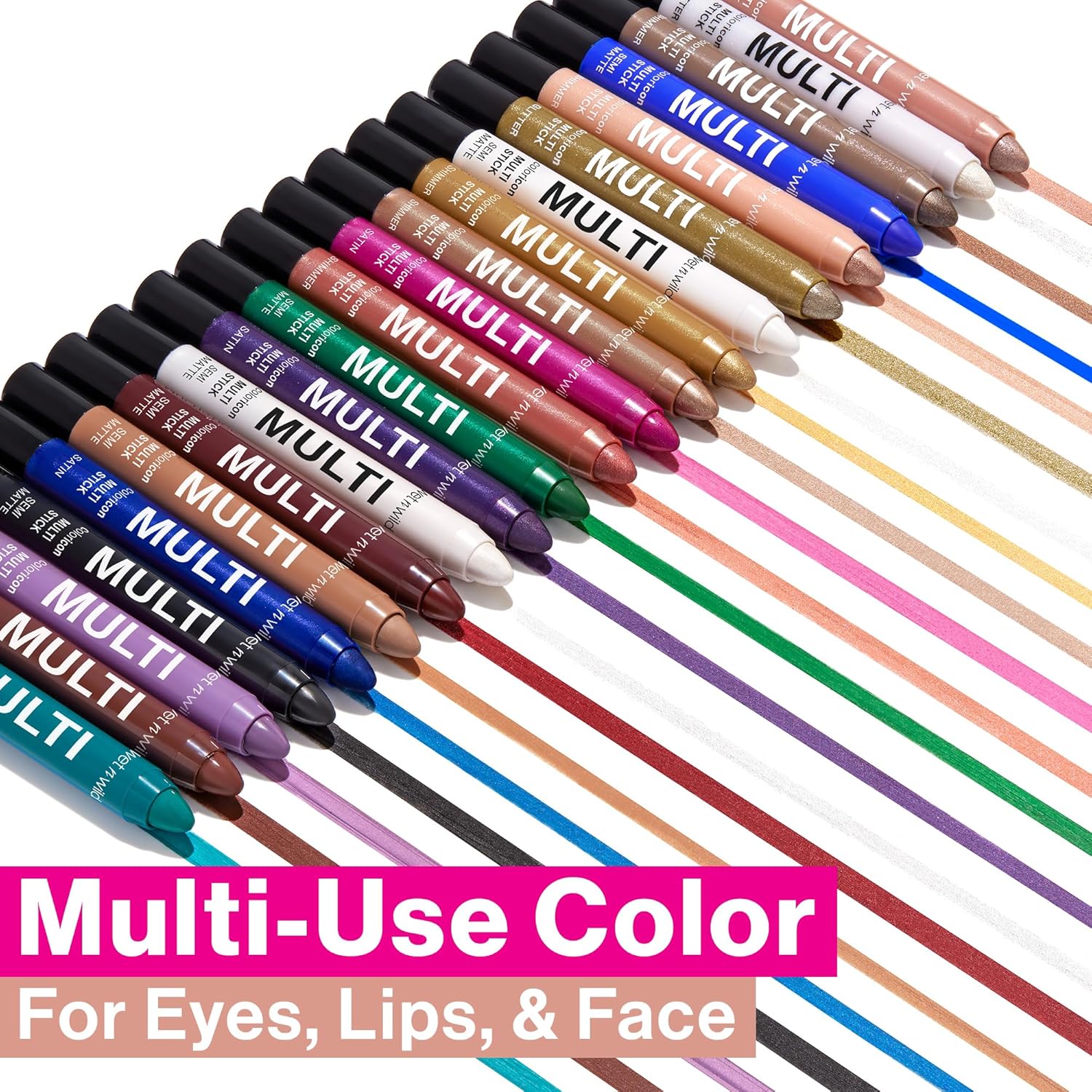 wet n wild Color Icon Cream Eyeliner Eyeshadow Multi-Stick, Moisturizing, Nourishing Velvety Cream-to-Powder Buildable & Blendable Formula, Cruelty-Free & Vegan - Ros-I-Locks - Image 2