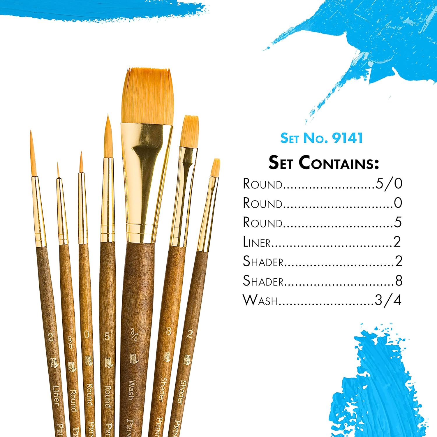 Princeton RealValue Paintbrush, Brown - Image 3