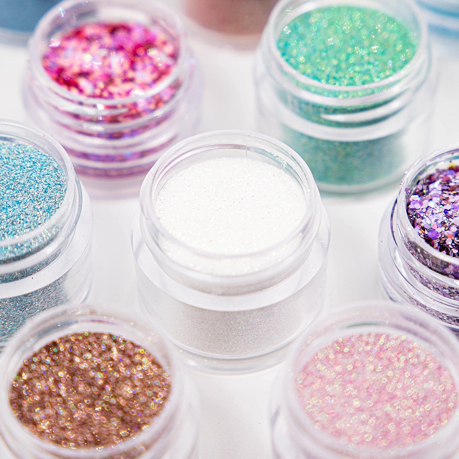 ICY Mint - Cosmetic Grade Extra Fine (.006") Loose Glitter Powder Safe for Skin! Perfect for Makeup, Body Tattoos, Face, Hair, Lips, Soap, Lotion, Nail Art - (10 Gram Jar) - Image 6