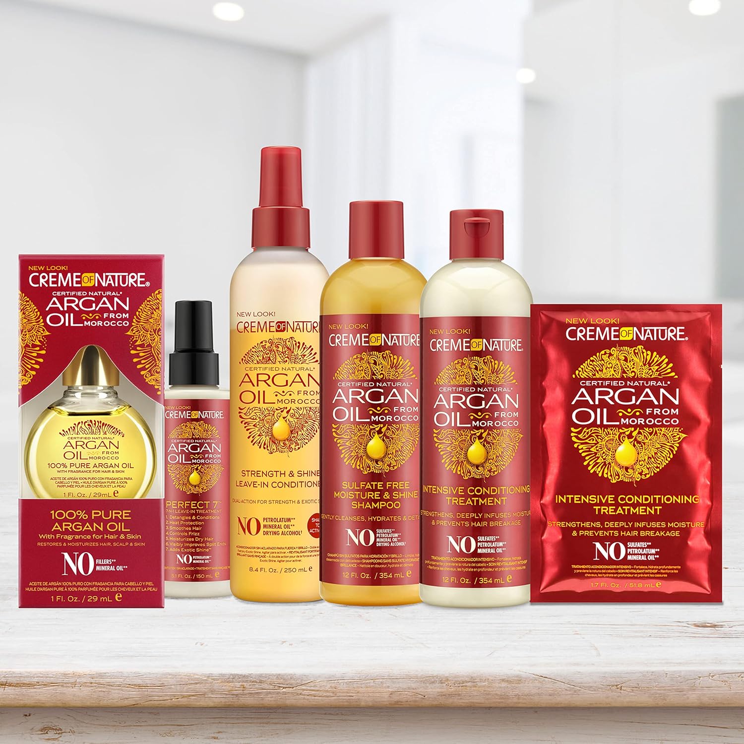 Creme of Nature Argan Oil Leave-In Treatment and Intensive Conditioning Treatment, 5.1 Fl Oz and 12 Fl Oz - Image 5