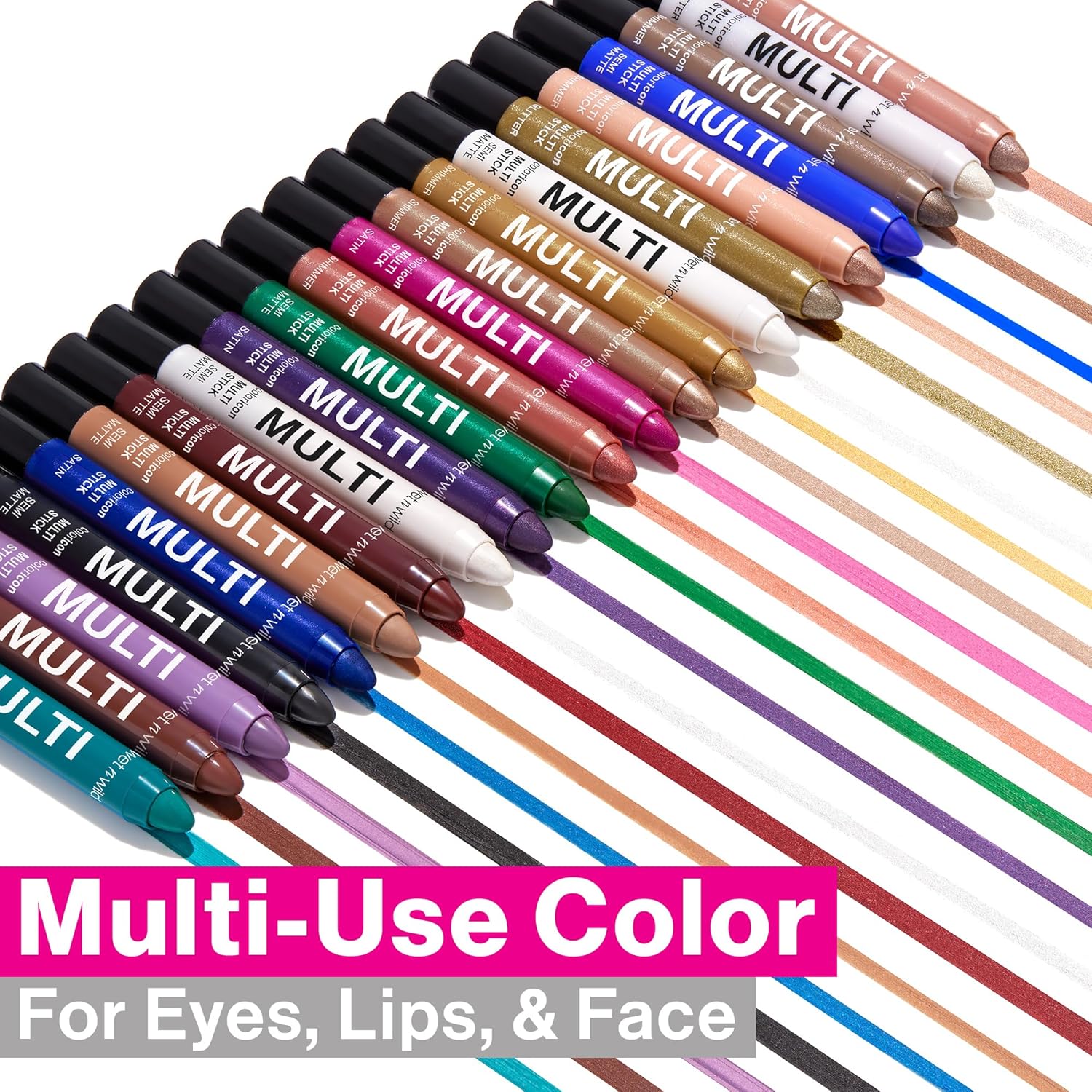 wet n wild Color Icon Cream Eyeliner Eyeshadow Multi-Stick, Moisturizing, Nourishing Velvety Cream-to-Powder Buildable & Blendable Formula, Cruelty-Free & Vegan - Snowy Skies - Image 2