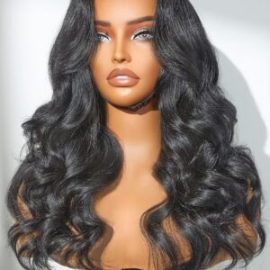 LUVME HAIR All-Day Comfort™ Loose Body Wave 5x5 Lace Front Wigs Human Hair Glueless Wigs Human Hair Pre Plucked Pre Cut Long Black Wig Lace Closure Wigs Frontal Wigs Human Hair