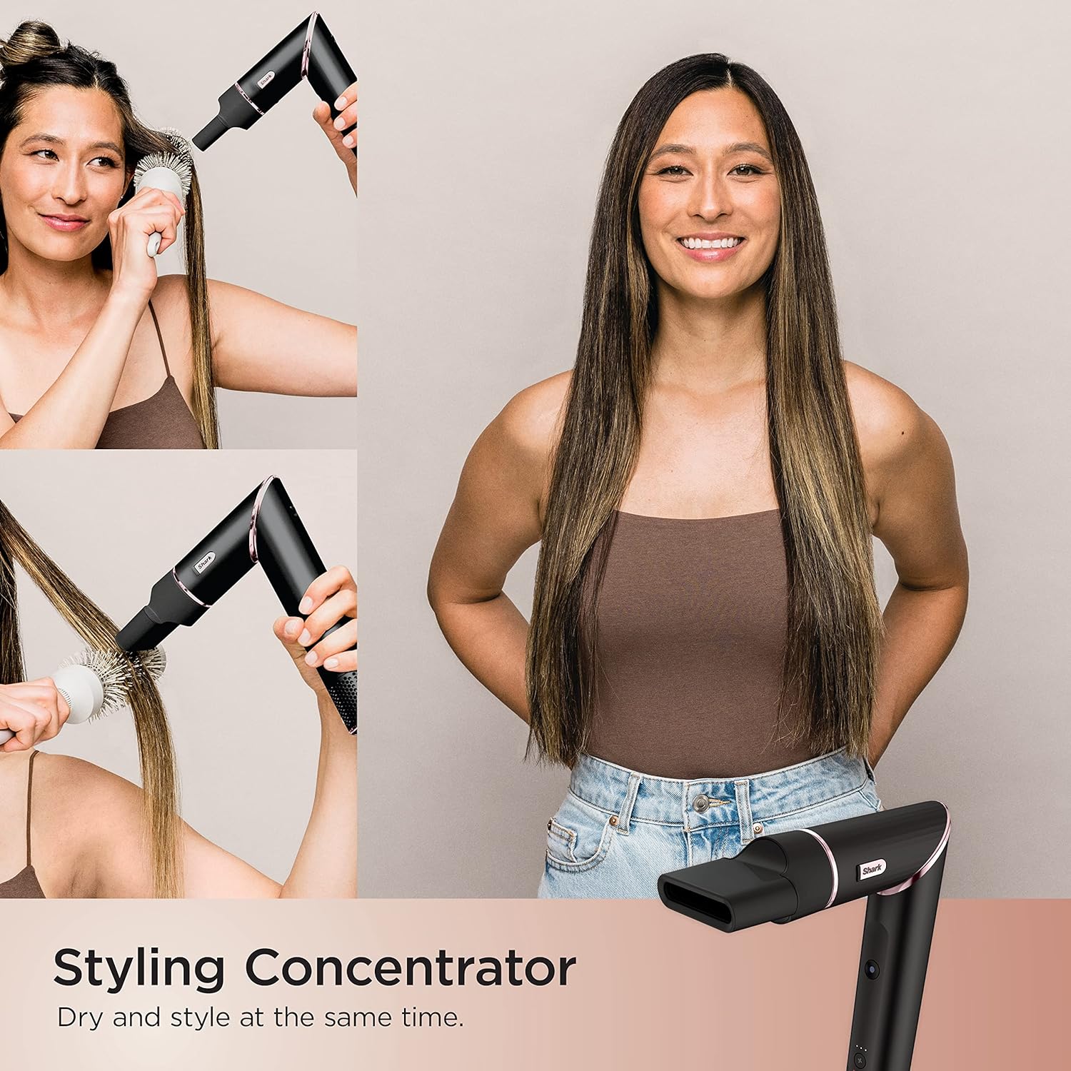 Shark FlexStyle Hair Dryer & Powerful Styling System with 6-Piece Hair Styling Tools, Paddle Brush, Curl-Defining Hair Diffuser, Auto-Wrap Curlers, Styling Concentrator, Oval Brush &, Black, HD440BK - Image 5
