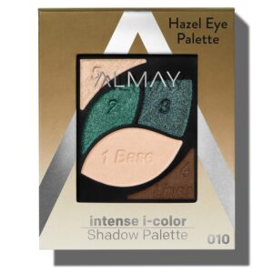 Almay Eyeshadow Palette, Longlasting Eye Makeup, Primer Enriched with Antioxidant Vitamin E, Hypoallergenic, 030 Hazel Eyes, 0.1 Oz