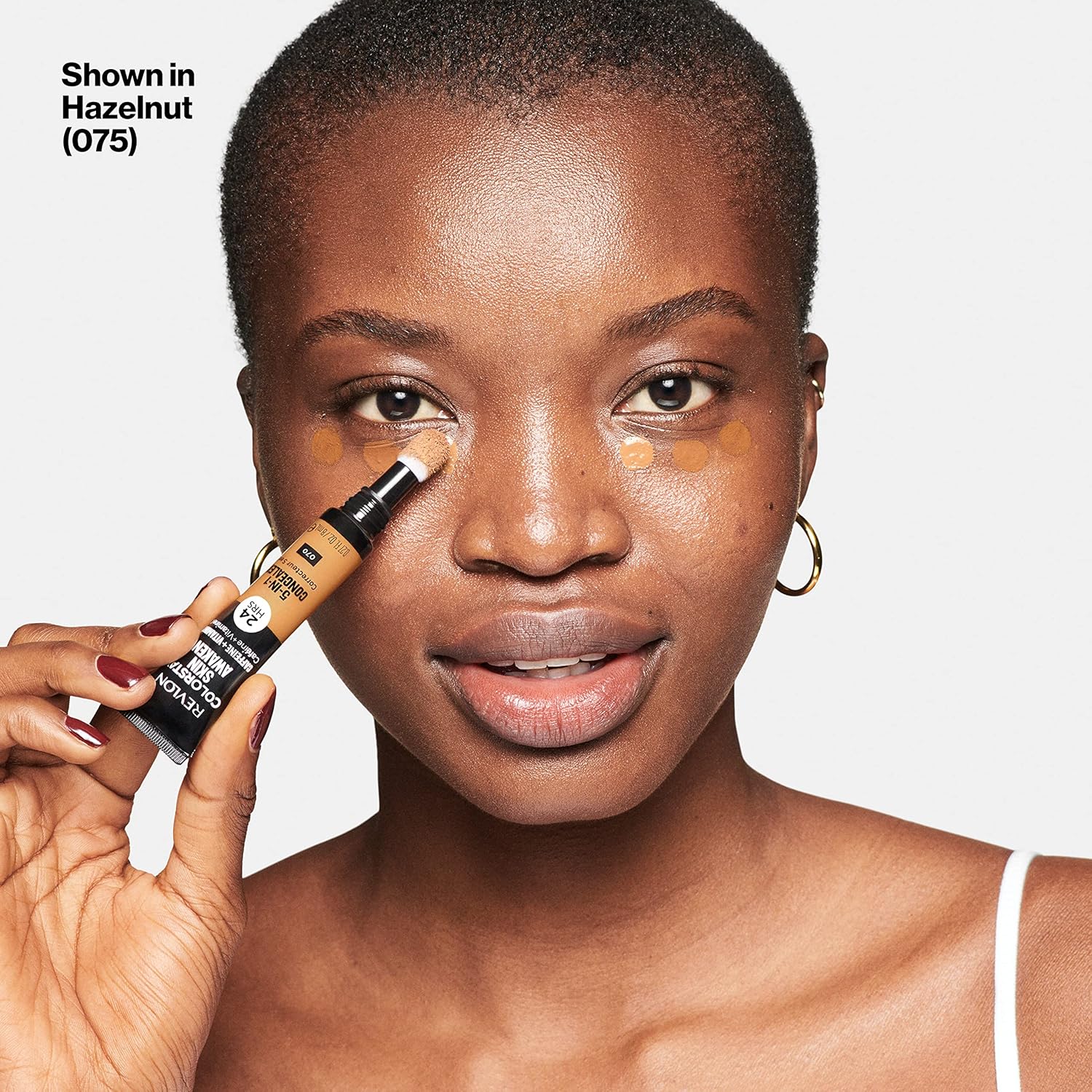 Revlon ColorStay Skin Awaken 5-in-1 Concealer, Lightweight, Creamy Longlasting Face Makeup with Caffeine & Vitamin C, For Imperfections, Dark Circles & Redness, 075 Hazelnut, 0.27 Fl Oz (Pack of 2) - Image 4