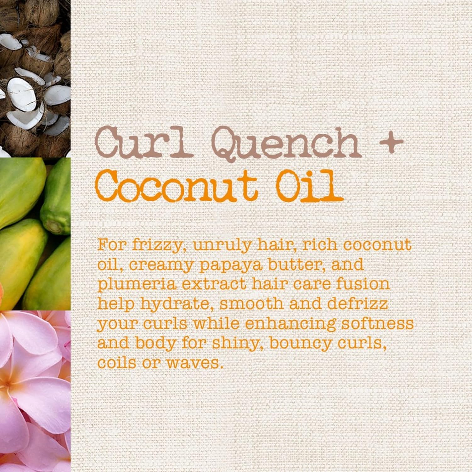 Maui Moisture Curl Quench + Coconut Oil Hydrating Curl Smoothie, Creamy Silicone-Free Styling Cream for Tight Curls, Braids, Twist-Outs & Wash & Go Styles, Vegan & Paraben-Free, 12 Ounce - Image 2