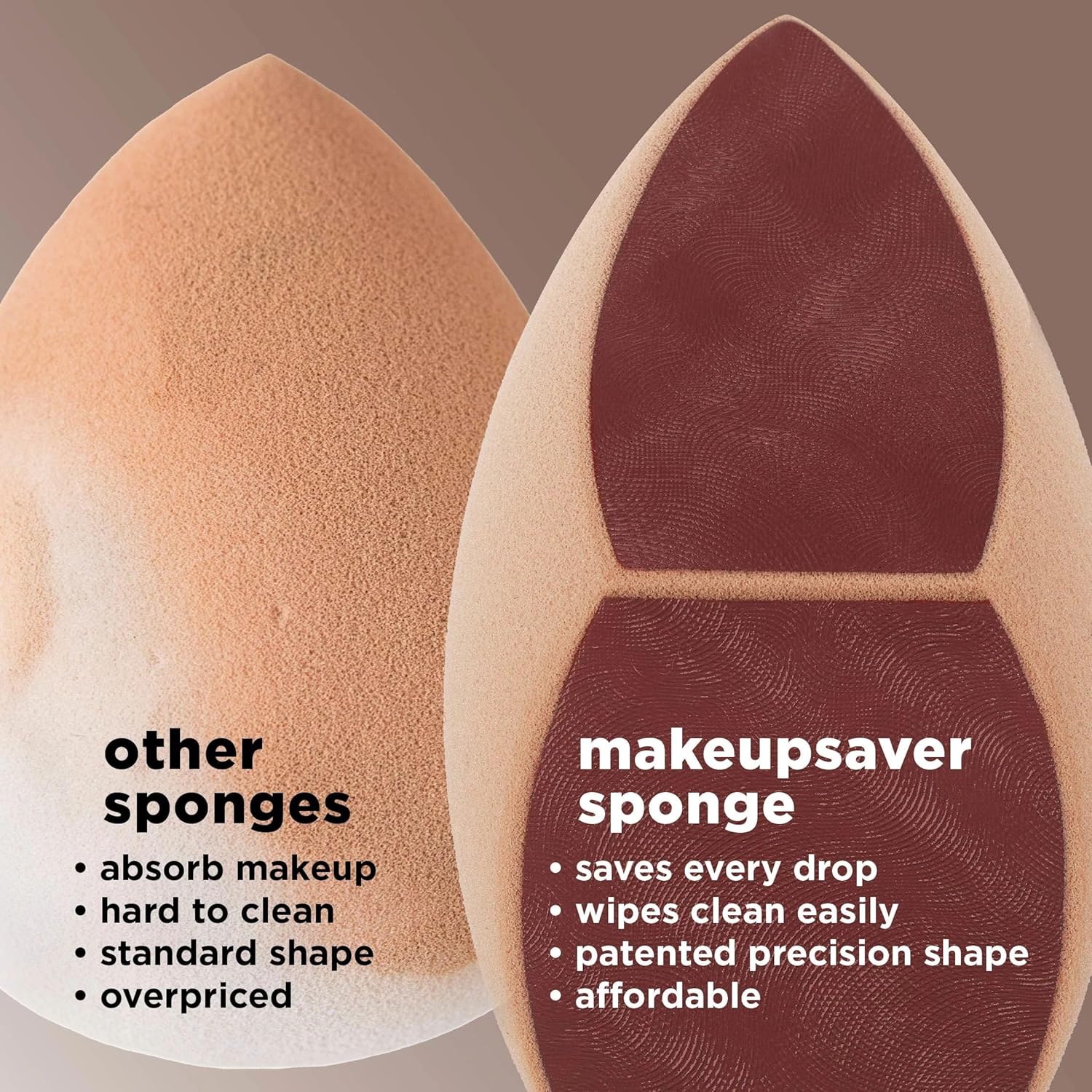 Real Techniques Makeupsaver Sponge + Brush Trio, Makeup Blending Sponge & Brushes For Liquid & Cream Formulations, Natural Finish & Reduces Makeup Waste, Cruelty & Latex-Free 3 Piece Set - Image 7