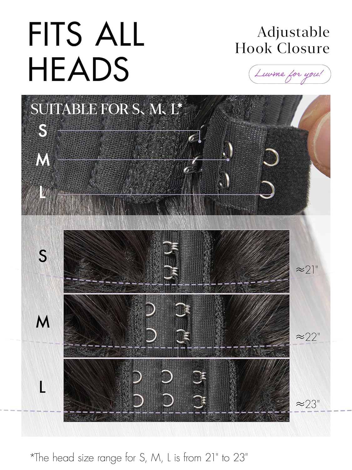 LUVME HAIR All-Day Comfort™ Loose Body Wave 5x5 Lace Front Wigs Human Hair Glueless Wigs Human Hair Pre Plucked Pre Cut Long Black Wig Lace Closure Wigs Frontal Wigs Human Hair - Image 3
