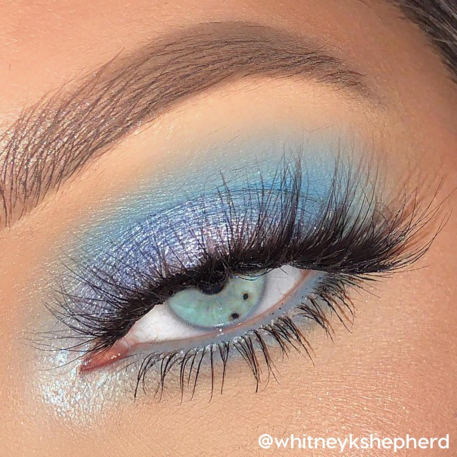 Colourpop Blue Moon Eyeshadow Palette - Monochromatic Blue Shadow Palette with Matte, Metallic and Duochrome Finishes - High-Pigment Eye Makeup with a Long-Wearing Formula (0.3 oz) - Image 6