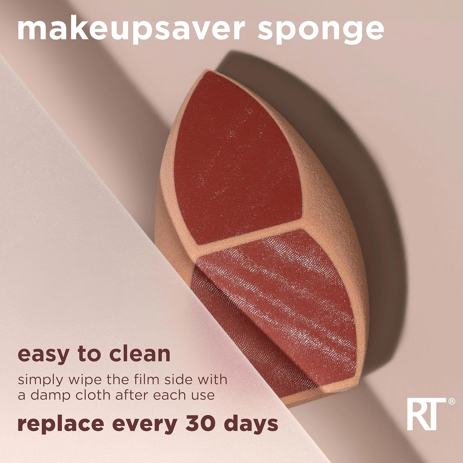 Real Techniques Makeupsaver Sponge + Brush Trio, Makeup Blending Sponge & Brushes For Liquid & Cream Formulations, Natural Finish & Reduces Makeup Waste, Cruelty & Latex-Free 3 Piece Set - Image 8