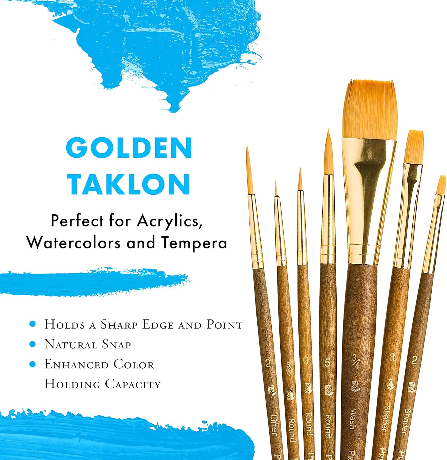 Princeton RealValue Paintbrush, Brown - Image 4
