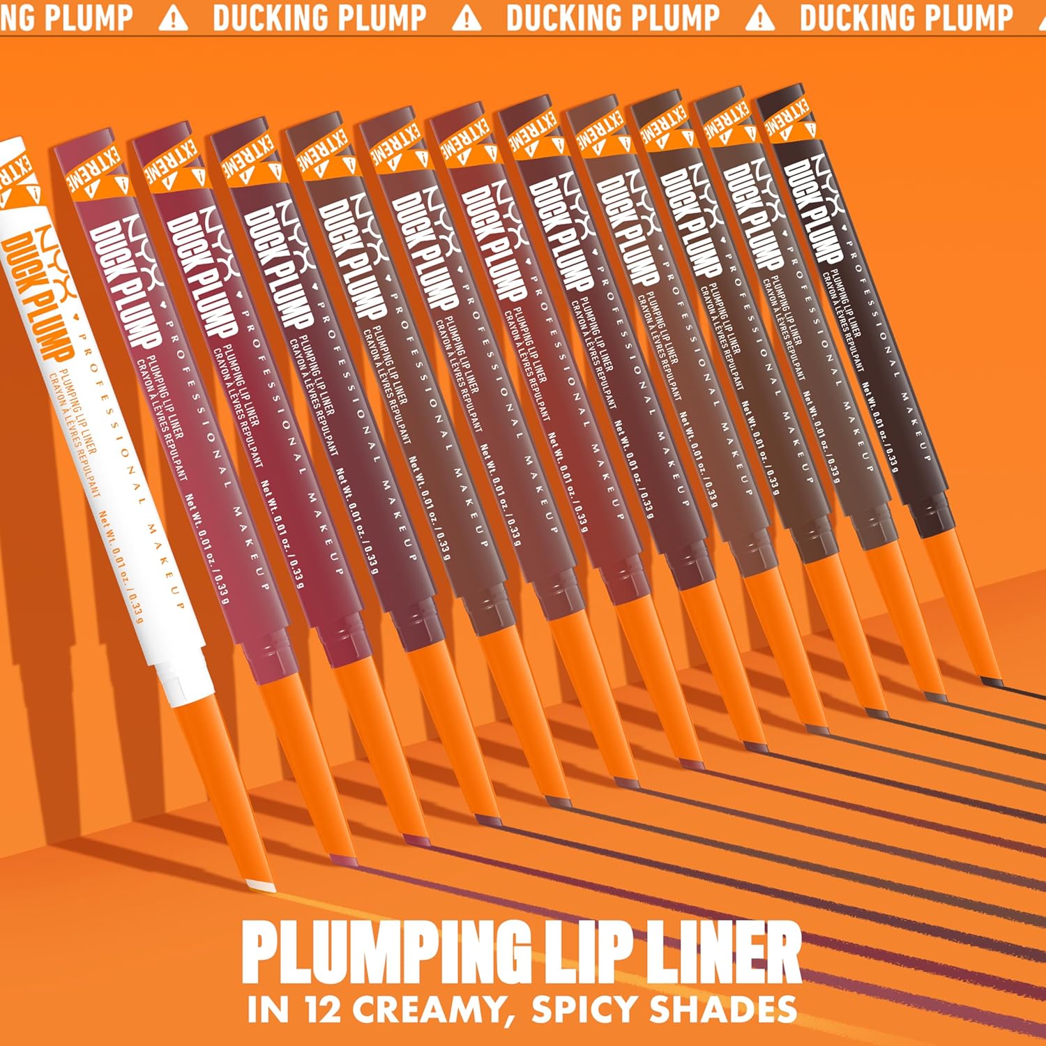 NYX PROFESSIONAL MAKEUP Duck Plump Plumping Lip Liner, Matte Pencil With Up To 10HR Wear, Subtle Touch (Deep Nude Lip Liner) - Image 3