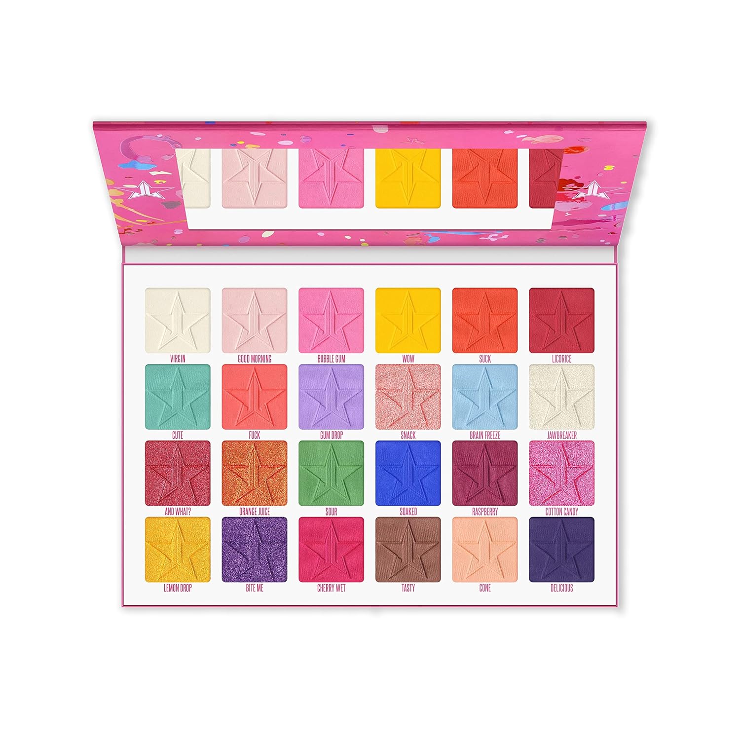 Jeffree Star Jawbreaker 24 Shade Eyeshadow Palette for Vibrant Eye Looks - Image 2