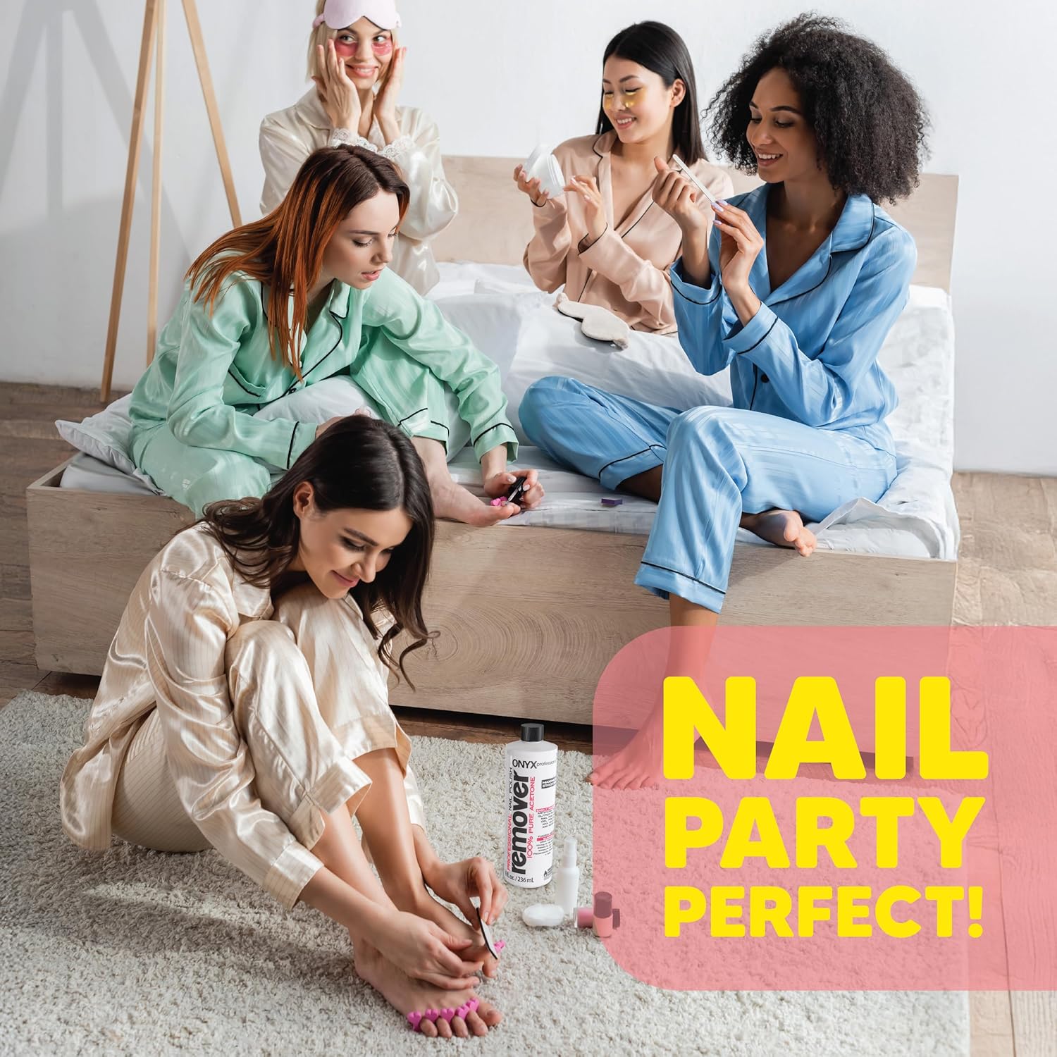Onyx Professional 100% Pure Acetone Nail Polish Remover Kit with 7 inch Nail File, 16 fl oz - Made in USA, Maximum-Strength Gel Polish Remover, Artificial & Glitter Nail Polish - Image 5
