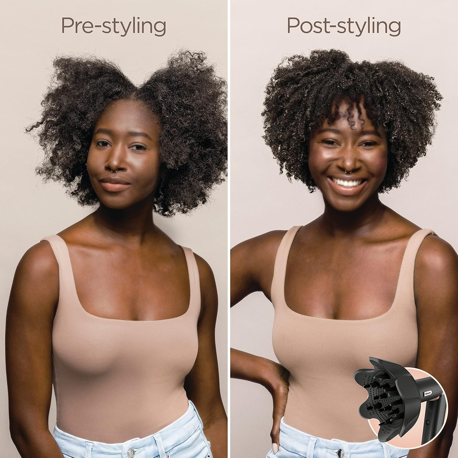 Shark FlexStyle Hair Dryer & Powerful Styling System with 6-Piece Hair Styling Tools, Paddle Brush, Curl-Defining Hair Diffuser, Auto-Wrap Curlers, Styling Concentrator, Oval Brush &, Black, HD440BK - Image 8