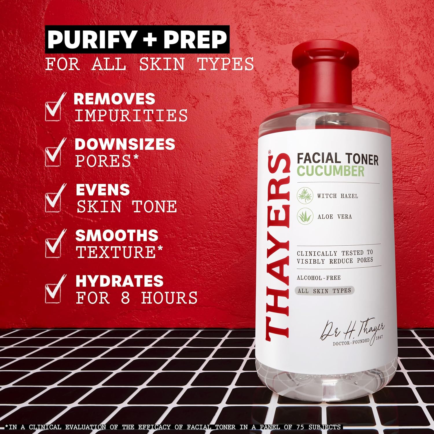 THAYERS Alcohol-Free, Hydrating Cucumber Witch Hazel Facial Toner with Aloe Vera Formula, Vegan, Dermatologist Tested and Recommended, 12 Oz (Packaging May Vary) - Image 3
