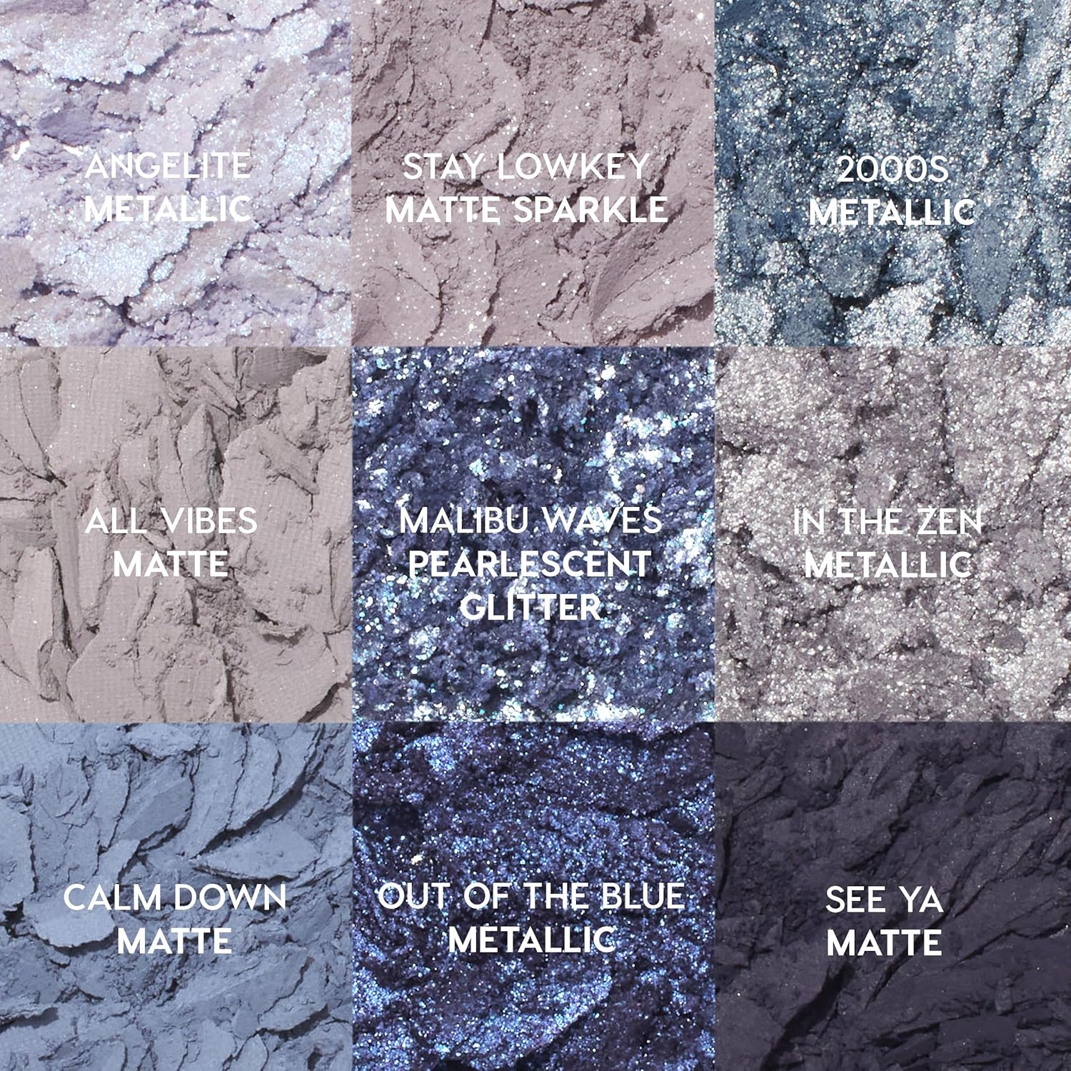 Colourpop So Elemental Eyeshadow Palette - Blue & Silver Shadow Palette with Metallic and Matte Finishes - High-Pigment Eye Makeup with a Long-Wearing Formula (0.3 oz) - Image 2