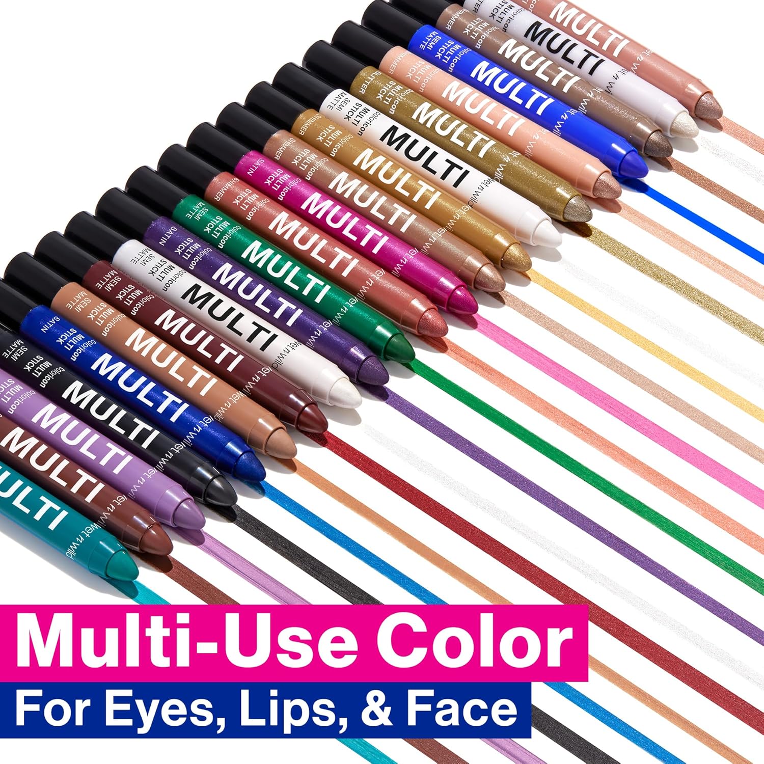 wet n wild Color Icon Cream Eyeliner Eyeshadow Multi-Stick, Moisturizing, Nourishing Velvety Cream-to-Powder Buildable & Blendable Formula, Cruelty-Free & Vegan - Blue Lah Lah - Image 2