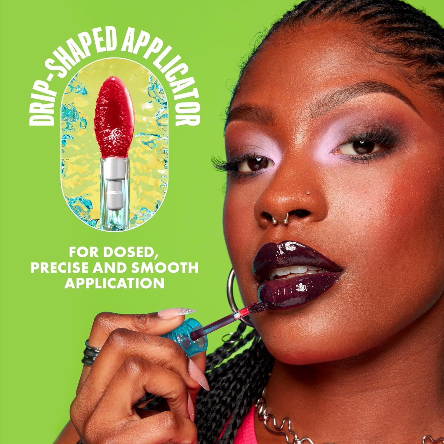 NYX PROFESSIONAL MAKEUP Lip IV Hydrating Glossy Lip Stain with 12HR Hydration - Bubblegum Burst (Pink) - Image 8
