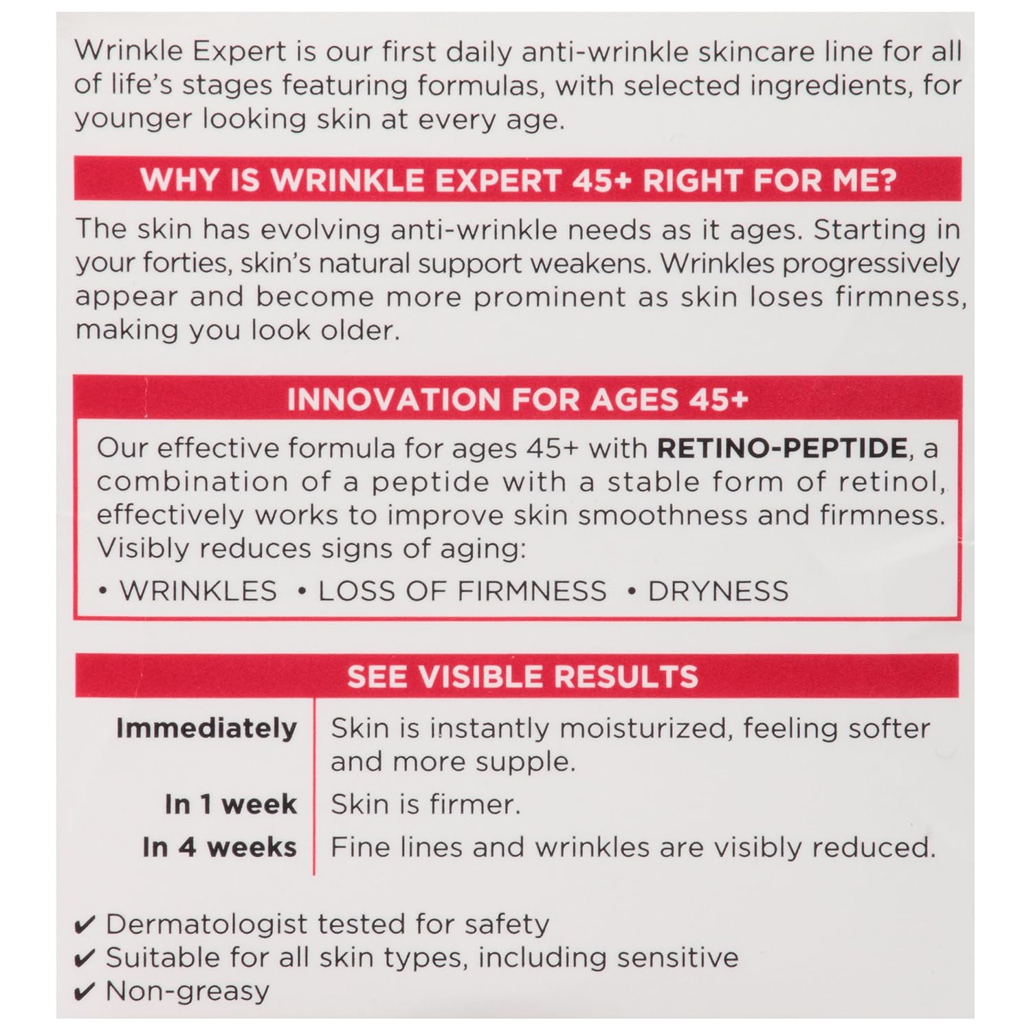 L'Oreal Paris Wrinkle Expert 45+ Anti-Aging Face Moisturizer with Retino-Peptide, Non-Greasy, Suitable for Sensitive Skin, 1.7 fl. Oz - Image 6