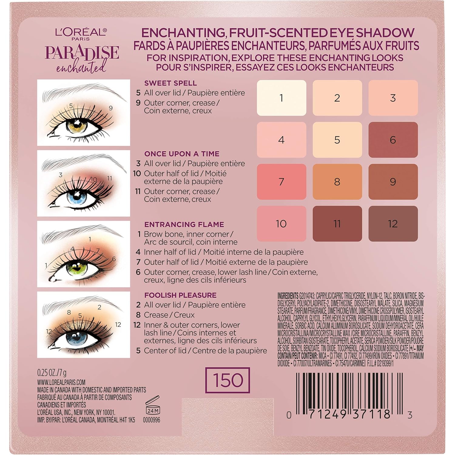 L'Oreal Paris Paradise Enchanted Scented Eyeshadow Palette, 0.25 fl; oz. - Image 3
