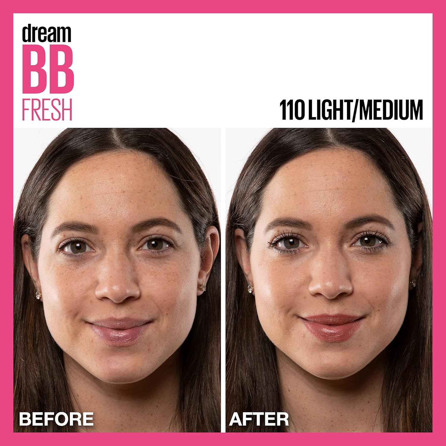 Maybelline Dream Fresh Skin Hydrating BB cream, 8-in-1 Skin Perfecting Beauty Balm with Broad Spectrum SPF 30, Sheer Tint Coverage, Oil-Free, Light/Medium, 1 Fl Oz - Image 6