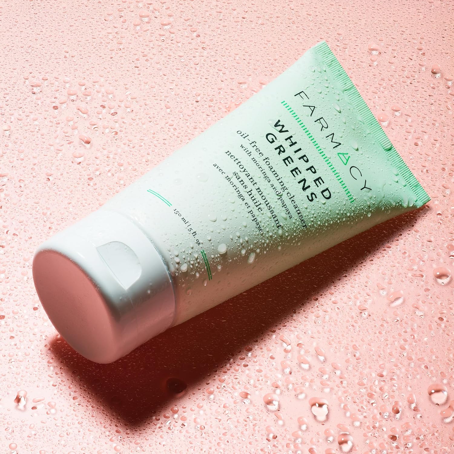 Farmacy Whipped Greens Oil-Free Foaming Face Wash for Oily Skin 150ml Cleanser Exfoliator - Image 6