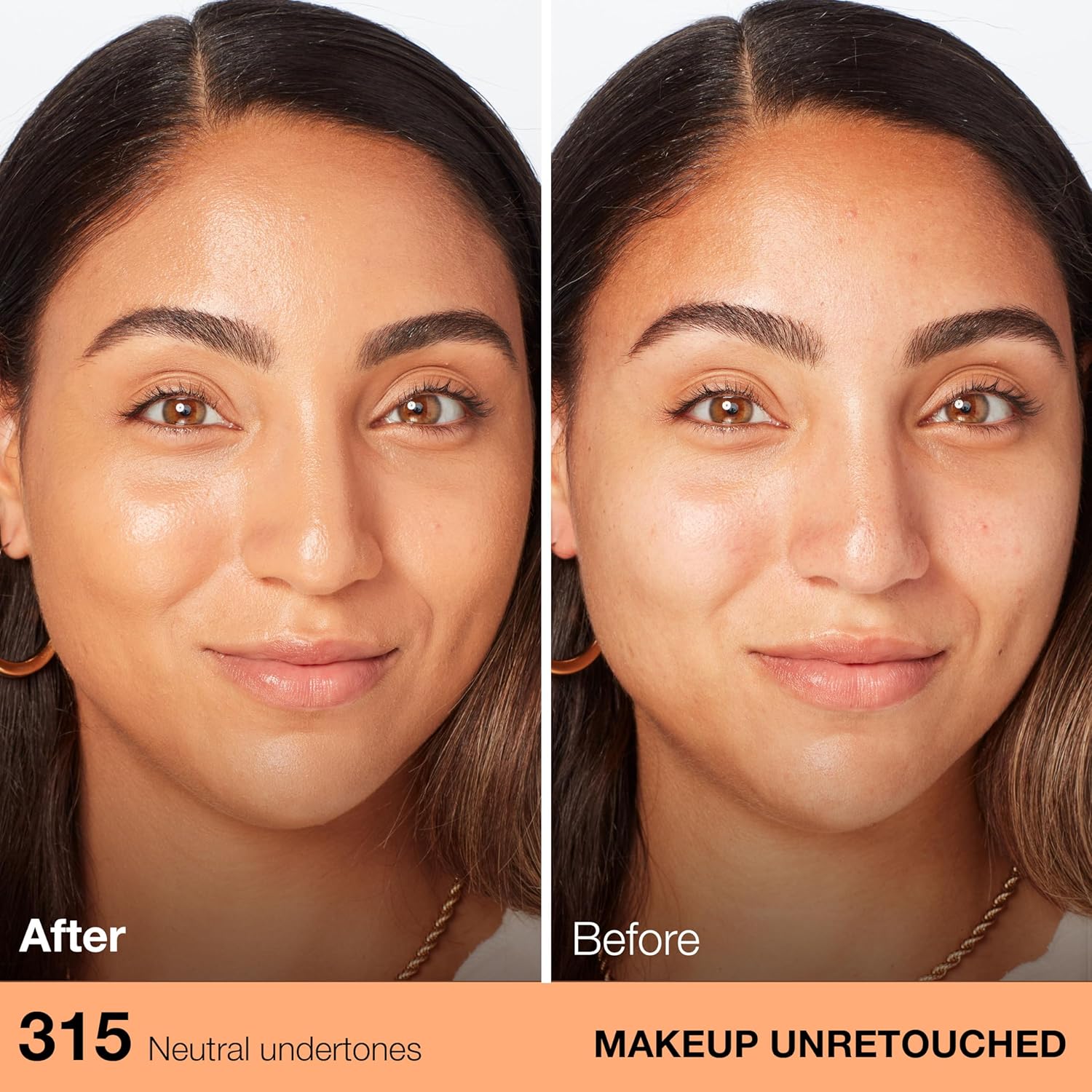 Maybelline Fit Me Dewy + Smooth Liquid Foundation Makeup, Soft Honey, 1 Count (Packaging May Vary) - Image 3