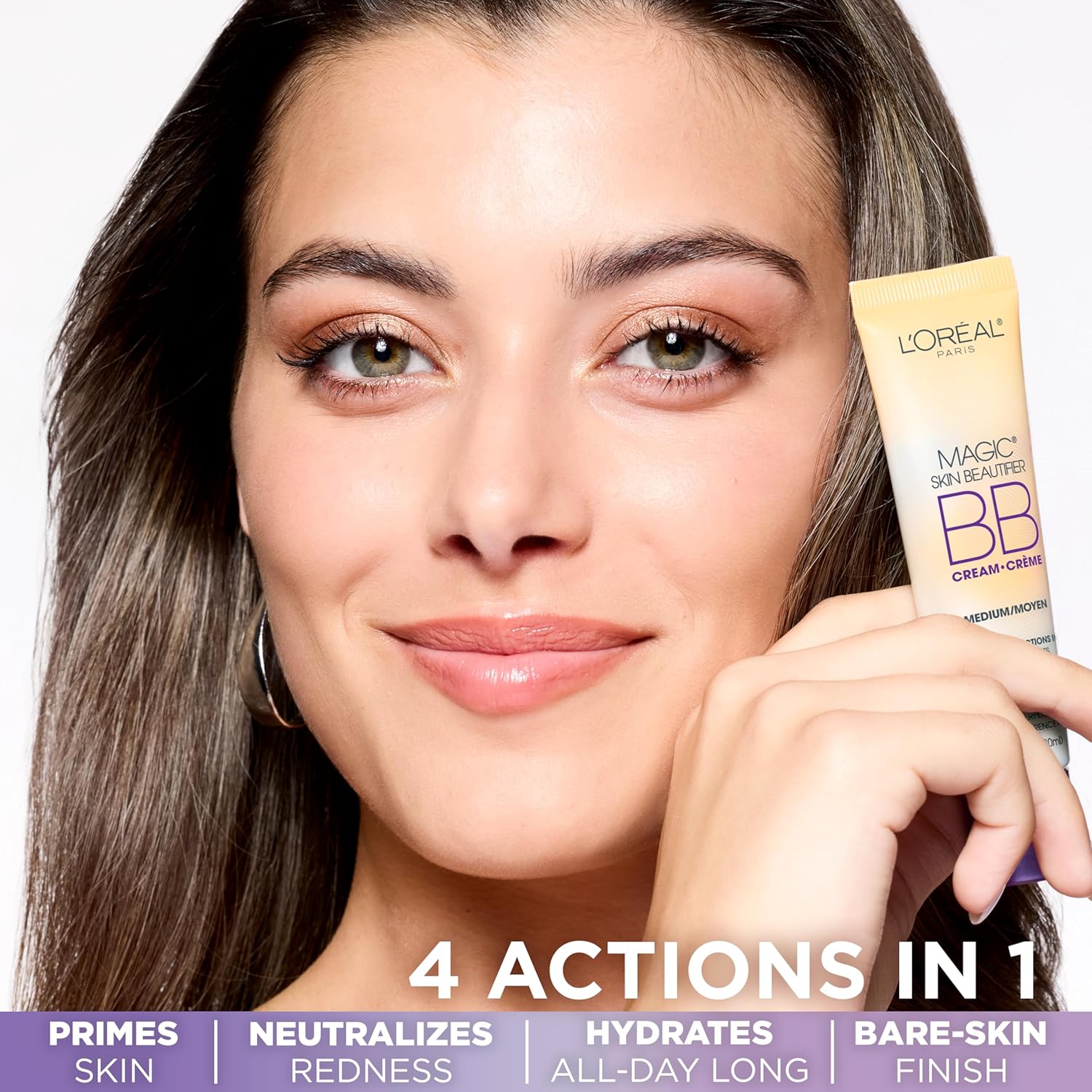 L'Oréal Paris Makeup Magic Skin Beautifier BB Cream Tinted Moisturizer, Light, 1 fl oz, 2 Count - Image 2