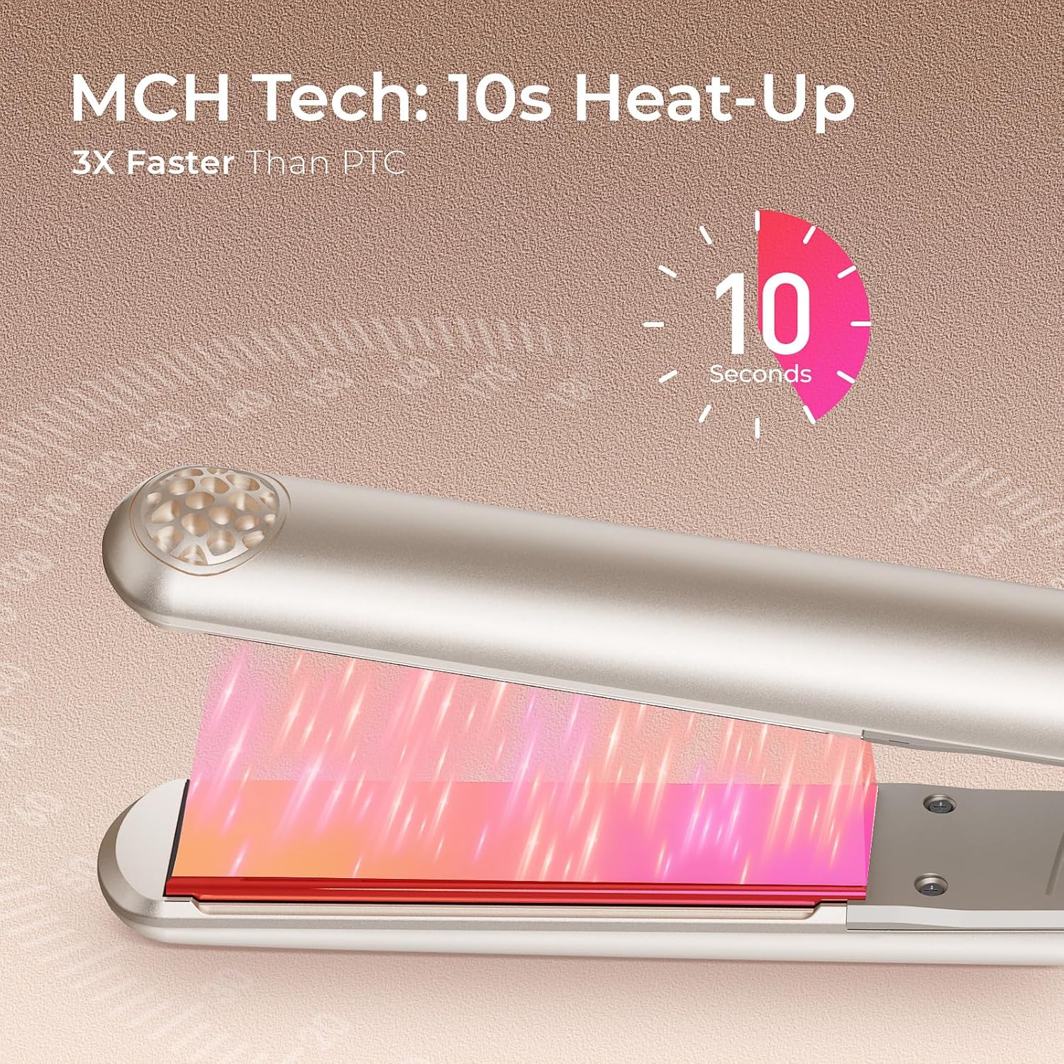TYMO Flat Iron Hair Straightener - Titanium Hair Straighteners for Women, 1 Inch Professional Travel Flat Iron, Portable Straightener and Curlers with 10s Heat Up, 32 Temp, Dual Voltage & LED Display - Image 7