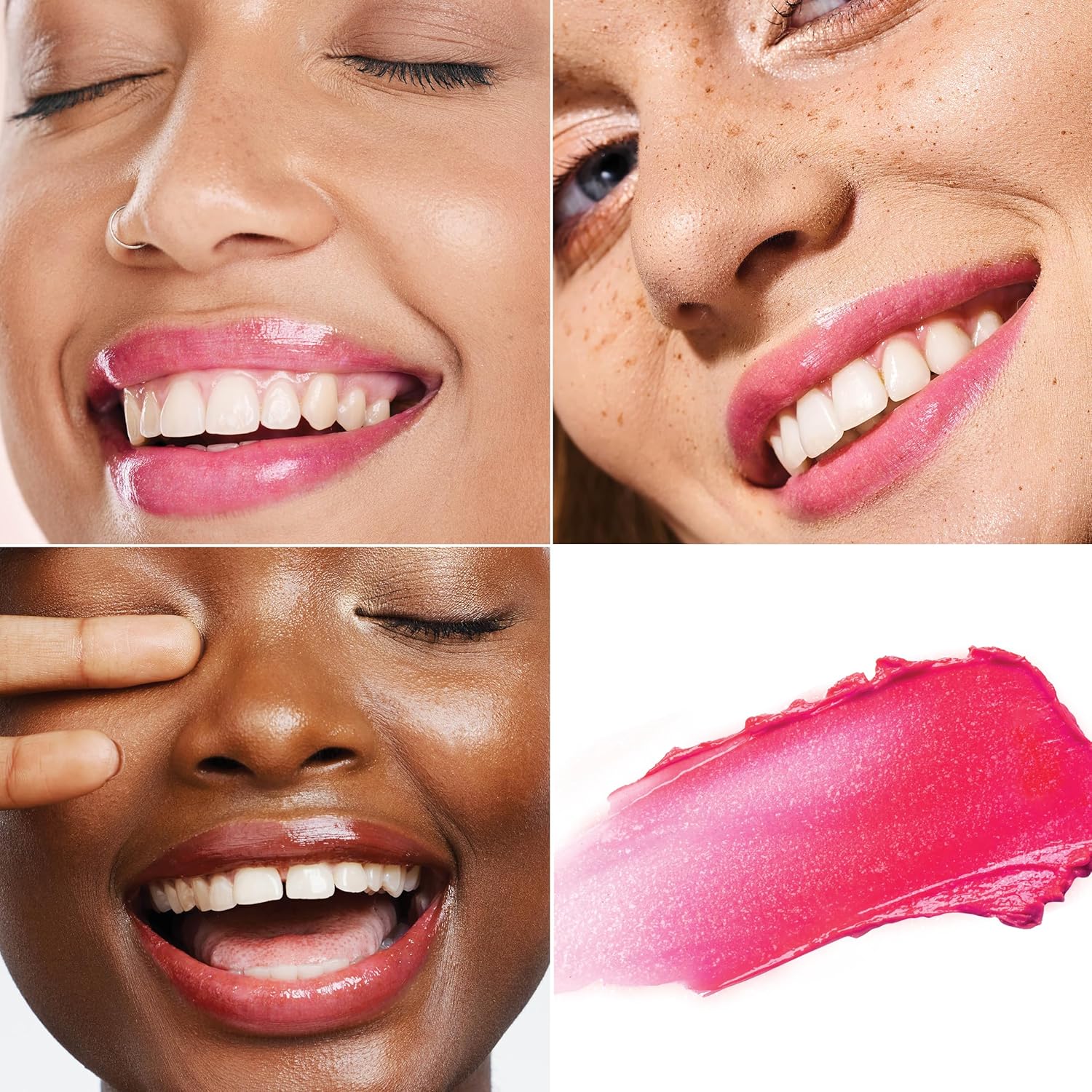 Tinted Lip Balm. Moisturizing Sheer, Buildable Lip Color with Hyaluronic Acid, Vitamin E and Rich Oil. Beauty Moisturizer 0.21oz - Rosy Bloom - Image 4