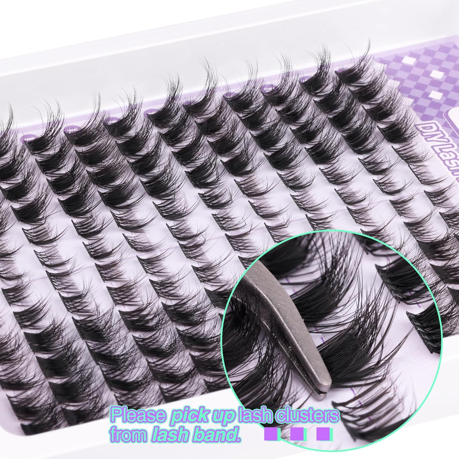 Mavphnee Lash Clusters Cat Eye Cluster Eyelash Extensions 144 Pcs Fox Eye Lashes Left & Right Individual Lashes Wispy DIY Lash Extension Natural Cluster Lashes Pack - Image 5