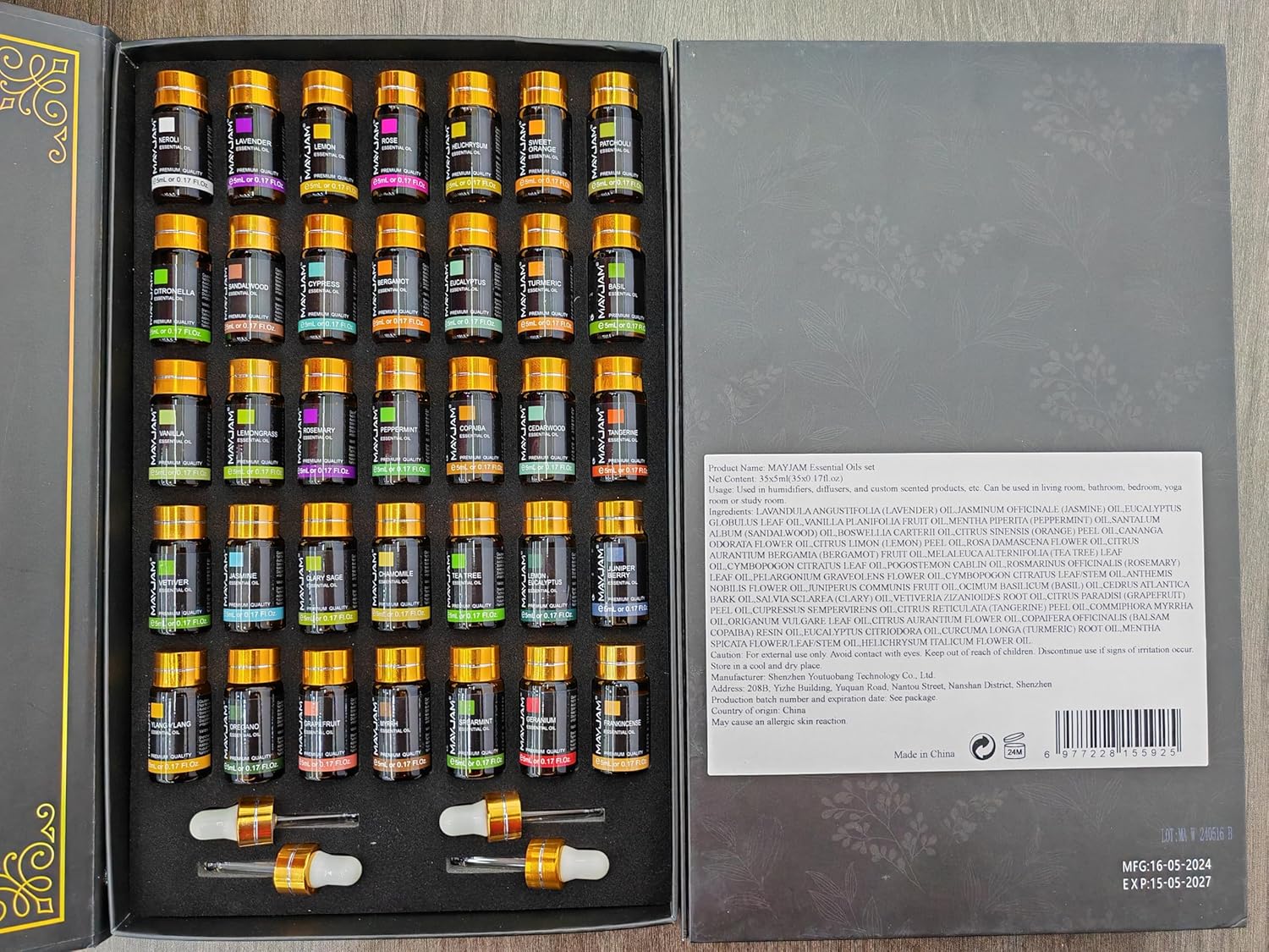 Essential Oil Set, 35PCS Premium Essential Oils Kit, 5ML Essential Oils Fragrance Oil Scent for DIY Candle and Soap Making - Image 8