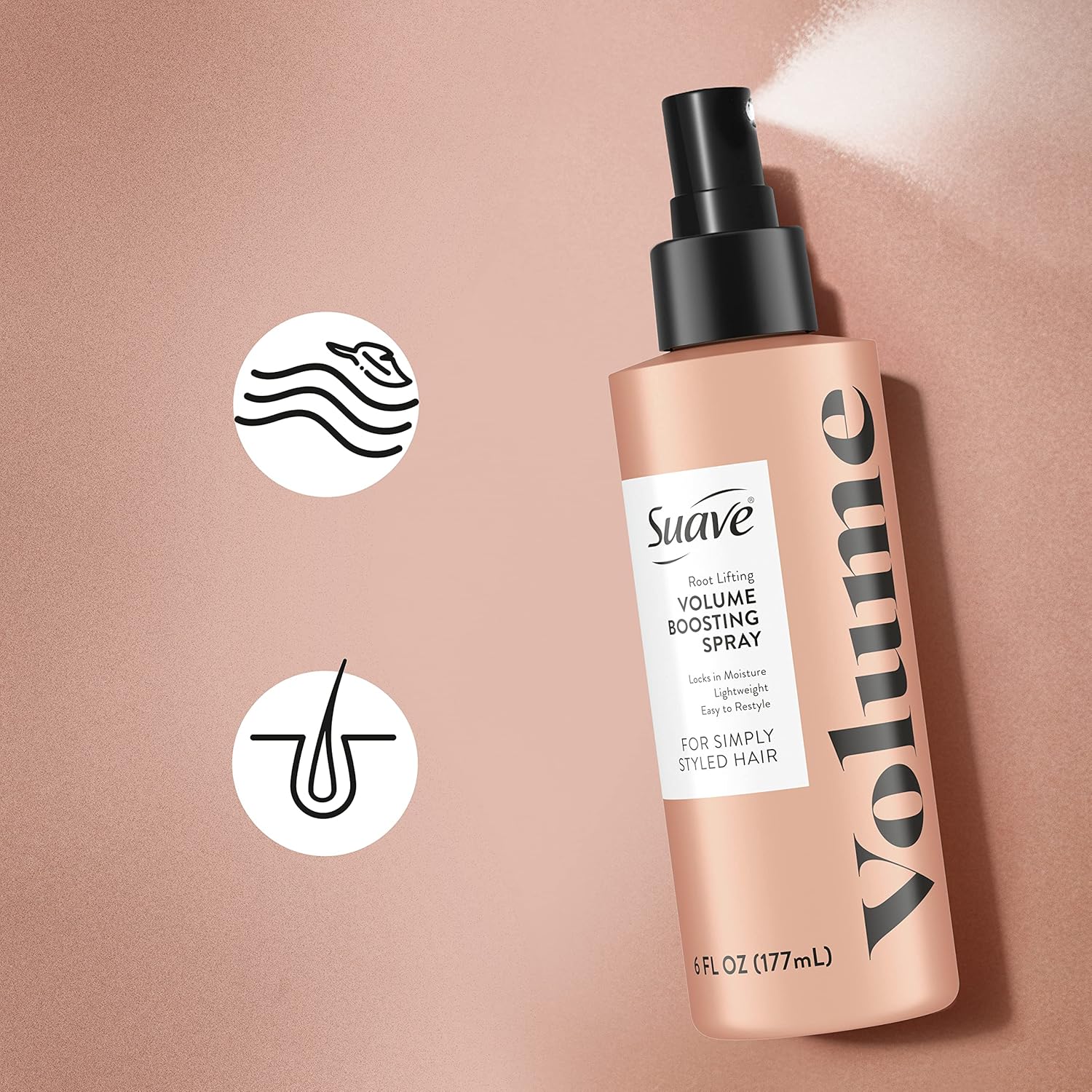 Suave Simply Styled Lightweight Root Lifting Hairspray 6 oz Volume Boost - Image 10