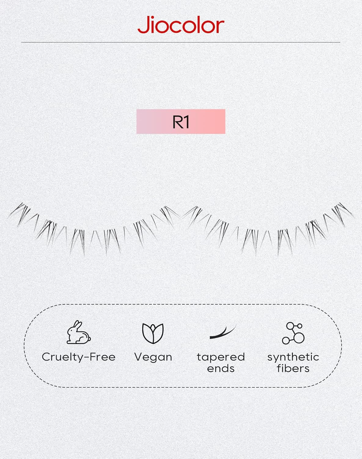 Jiocolor Lashes Bottom Lashes Strip Natural Bottom Eyelashes Wispy Under False Lashes Lower Lashes Extension Clear Band Mink Lashes 7 Pairs R1 - Image 2