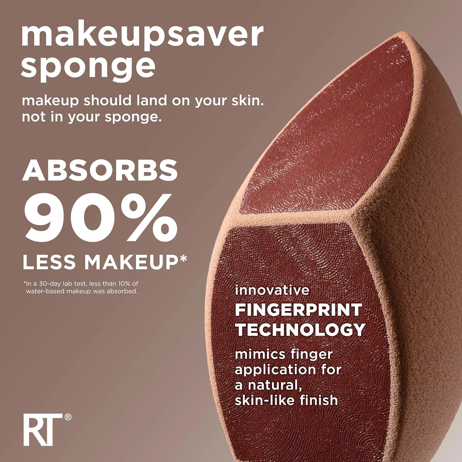 Real Techniques Makeupsaver Sponge + Brush Trio, Makeup Blending Sponge & Brushes For Liquid & Cream Formulations, Natural Finish & Reduces Makeup Waste, Cruelty & Latex-Free 3 Piece Set - Image 4
