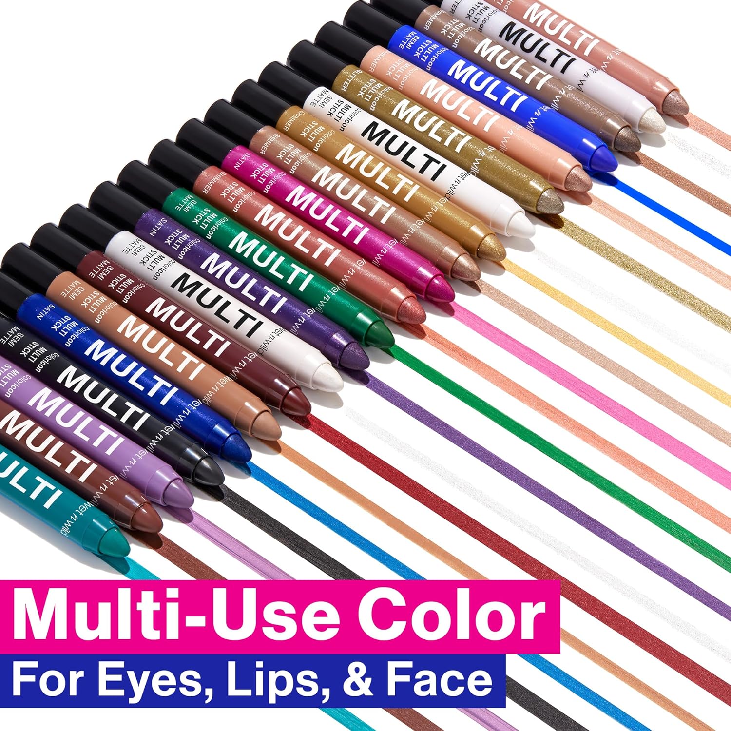 wet n wild Color Icon Cream Eyeliner Eyeshadow Multi-Stick, Moisturizing, Nourishing Velvety Cream-to-Powder Buildable & Blendable Formula, Cruelty-Free & Vegan - Blue Me Away - Image 2
