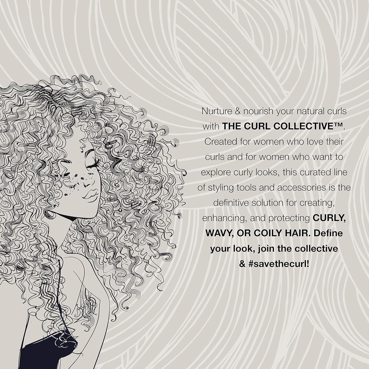 Conair The Curl Collective Curly Hair Diffuser, Works Exclusively with The Curl Collective Hair Dryer (sold separately) - Image 6