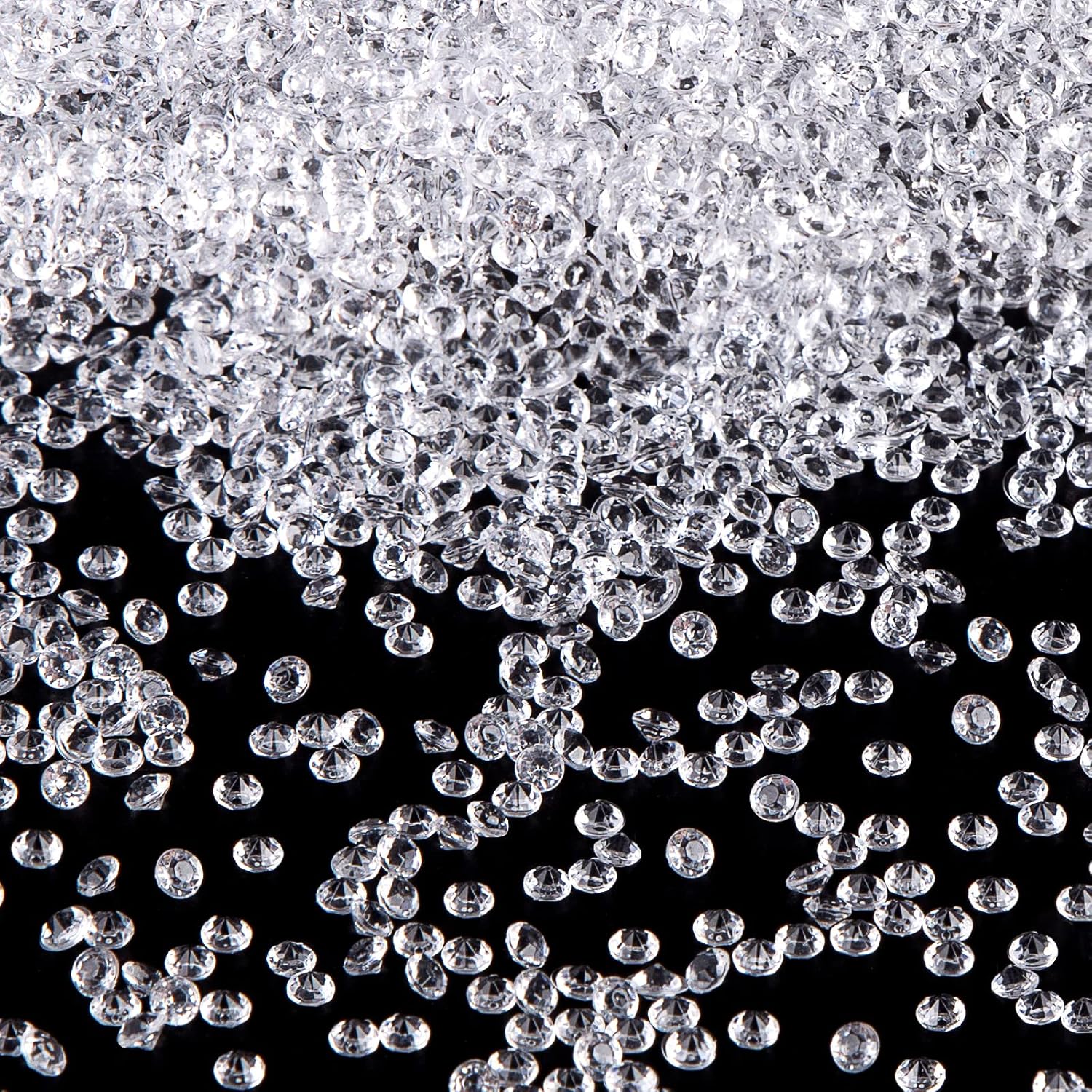 FUTUREPLUSX Fake Diamonds for Crafts, 10000 PCS Mini Clear Diamonds Decoration Acrylic Crystal Confetti Vase Fillers Table Scatter Gems for Wedding Party Home Decor