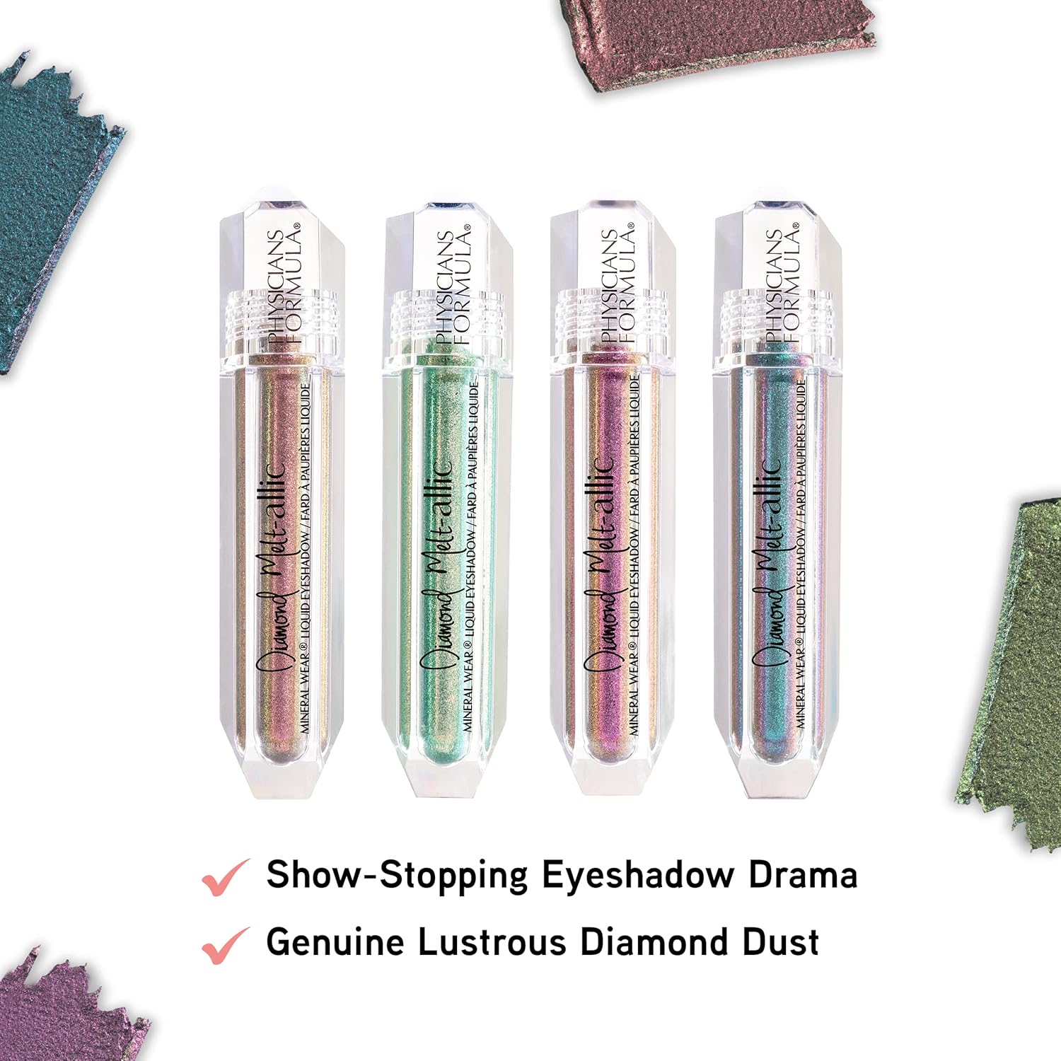 Cream Eyeshadow BY Physicians Formula Mineral Wear Diamond Metallic Eye Makeup Precious Purple - Image 7