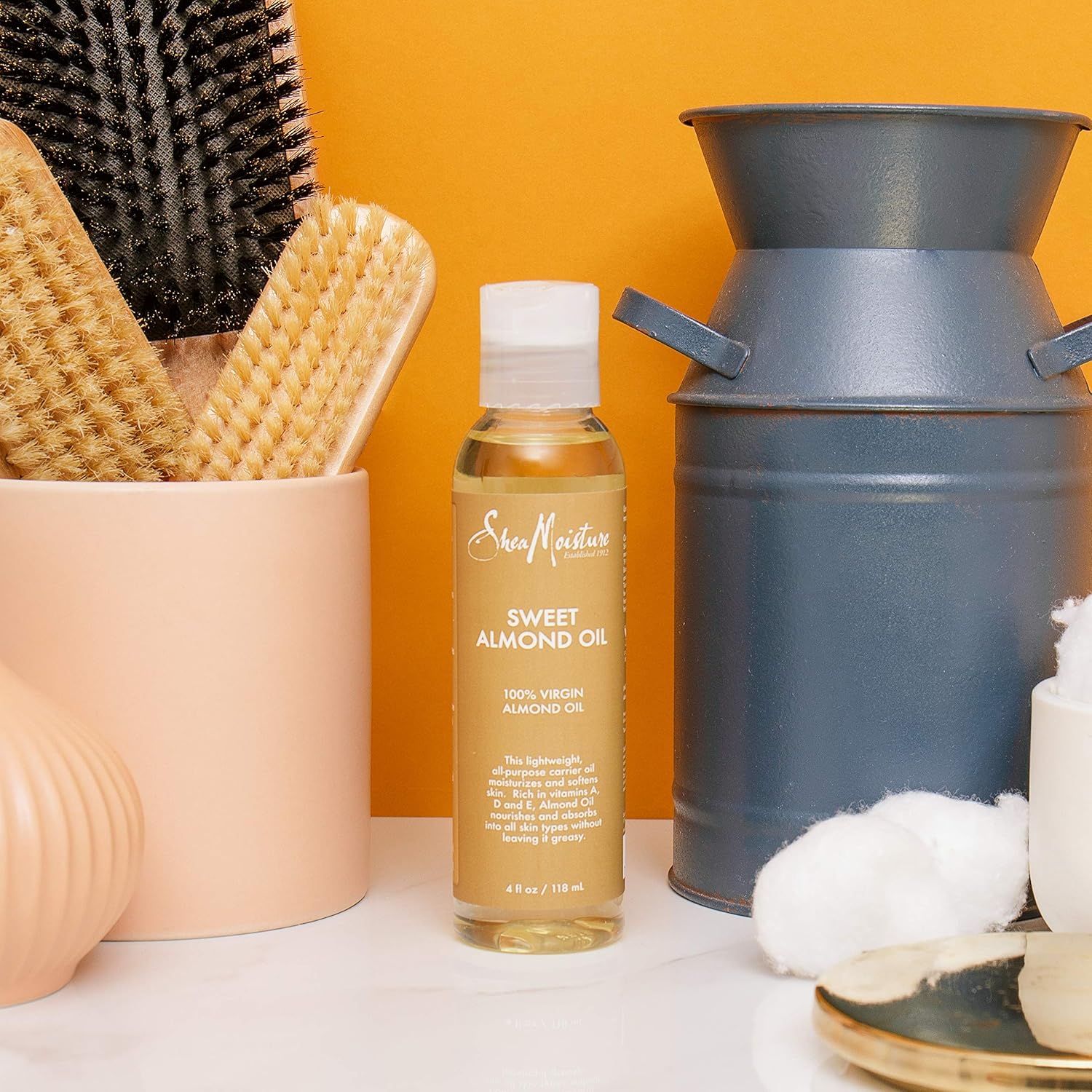 SheaMoisture Body Oil for Dry Skin Sweet Almond Oil Cruelty Free 4 oz - Image 4
