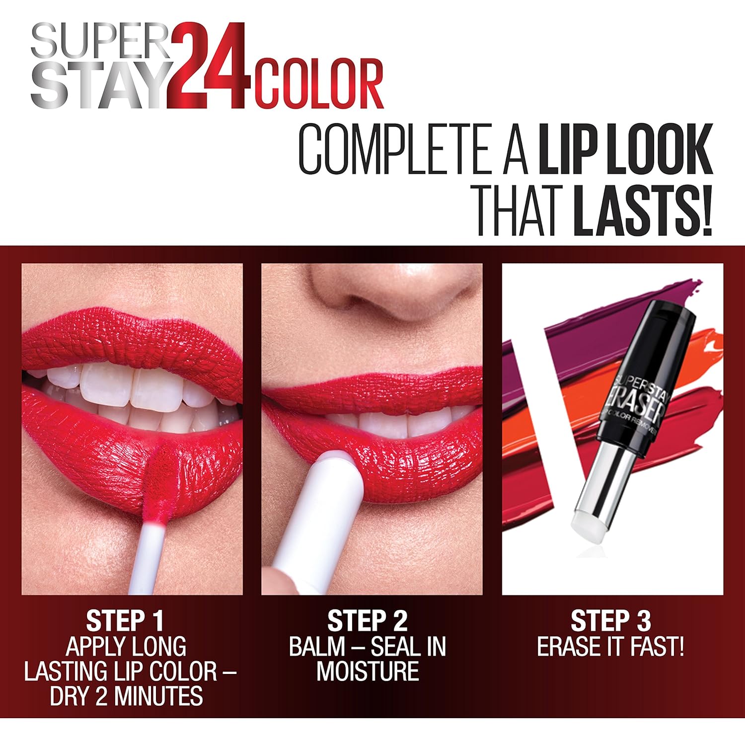 Maybelline Super Stay 24, 2-Step Liquid Lipstick Makeup, Long Lasting Highly Pigmented Color with Moisturizing Balm, Continuous Coral, Coral Pink, 1 Count - Image 9